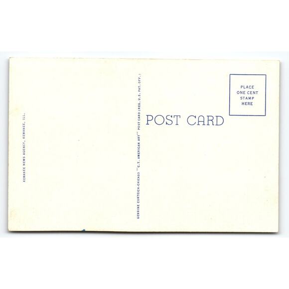 Vintage Kewanee Boiler Corp Administration Building Postcard Illinois - Picture 2 of 2